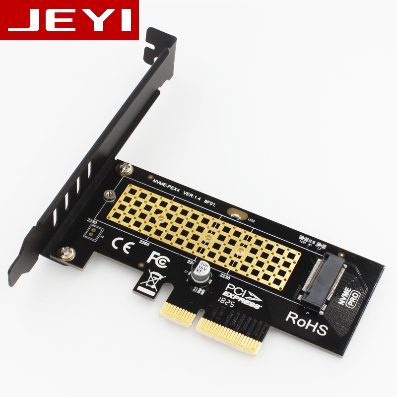 JEYI M.2 NVME to PCI-E 3.0 X4 Expansion Card - SK4 - Black