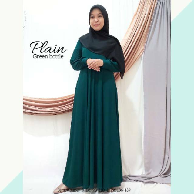 Gamis Jersey Premium Busui Polos Umbrella Tipicos Inner