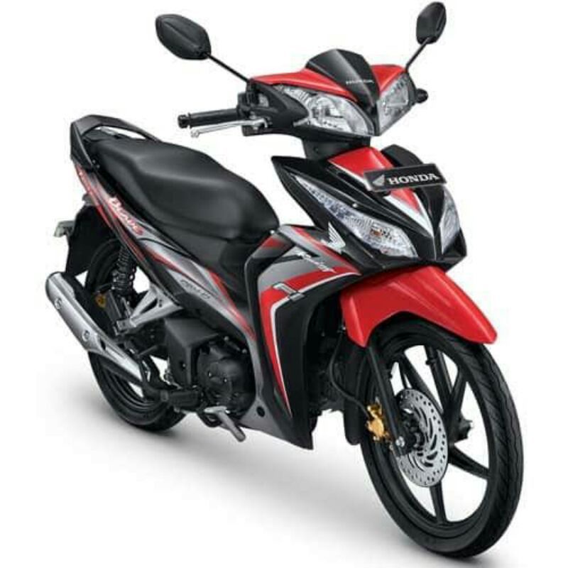 striping ORI standa honda Blade 125 fi 2014 hitam merah