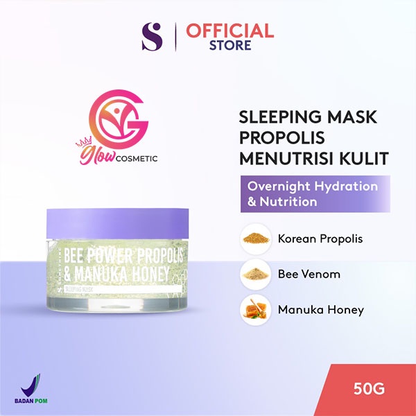 SOMETHINC BEE POWER PROPOLIS &amp; MANUKA HONEY SLEEPING MASK 50GR