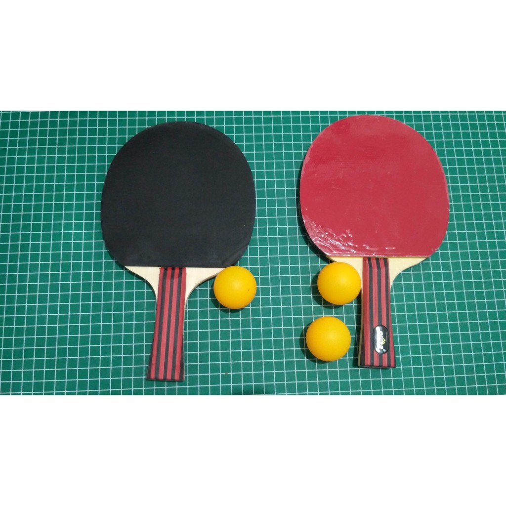 PAKET 2 BAT TENIS MEJA 3 BOLA PING PONG BAT PING PONG BOLA TENIS MEJA BET TENIS MEJA