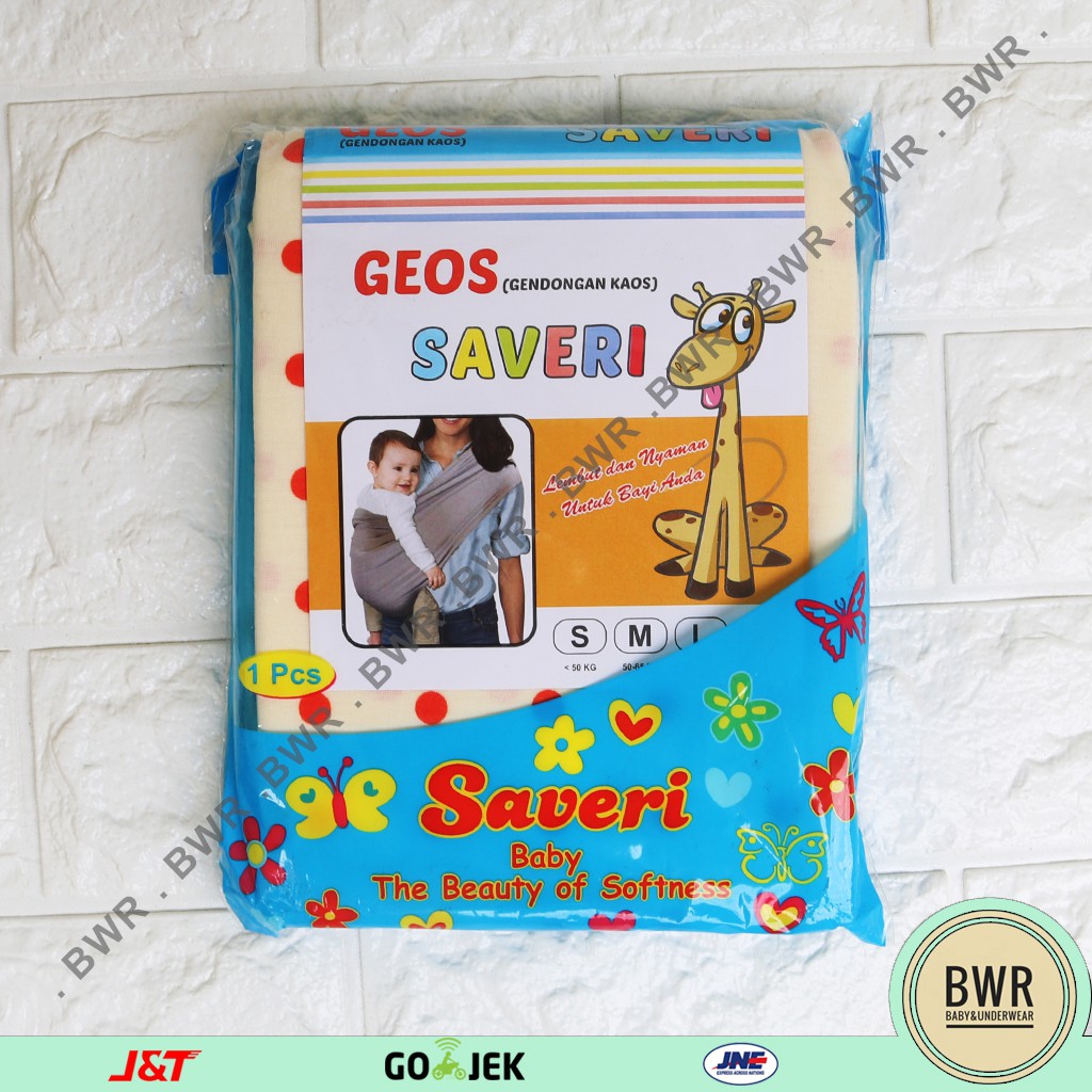 GENDONGAN GEOS SAVERI Polkadot | Gendongan Bayi Kaos Instant IX A4