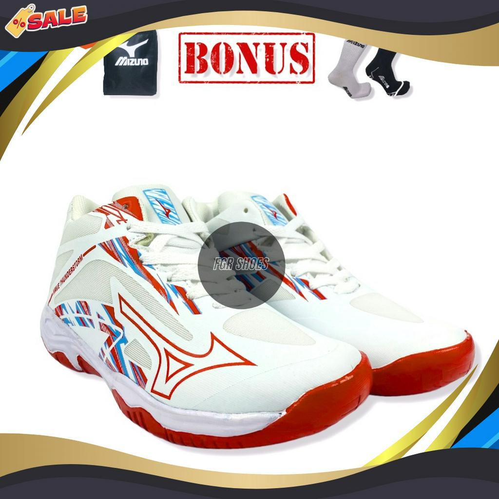 SERU Sepatu Pria Volly Mizuno Wave Thunderstorm Sepatu Voli Thunderstorm Mizuno Pria Sepatu Voly Miz