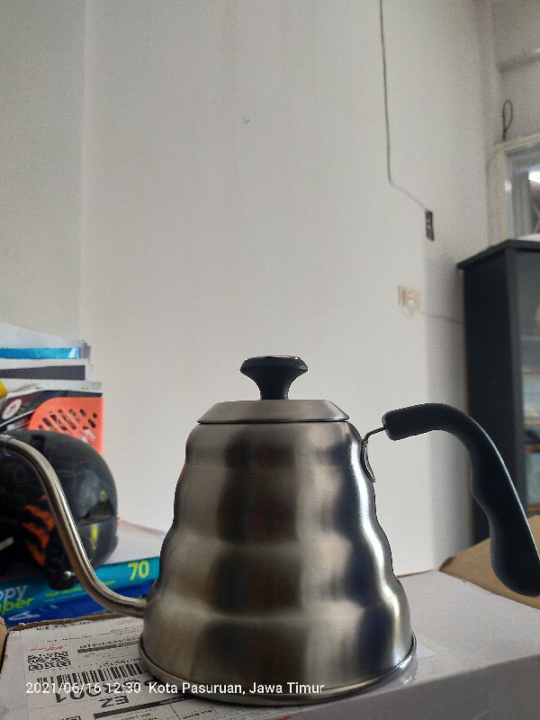 Coffee Maker Pot V60 Drip Kettle Teko Barista 1200ml Dengan Thermometer