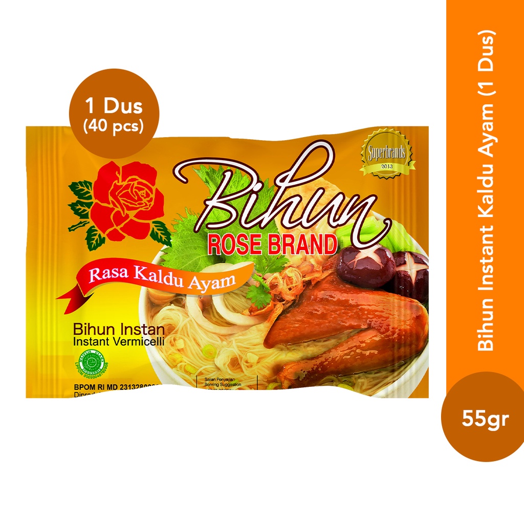 

Bihun Instan Rasa Kaldu Ayam (40 x 55 gram) - 1 Dus