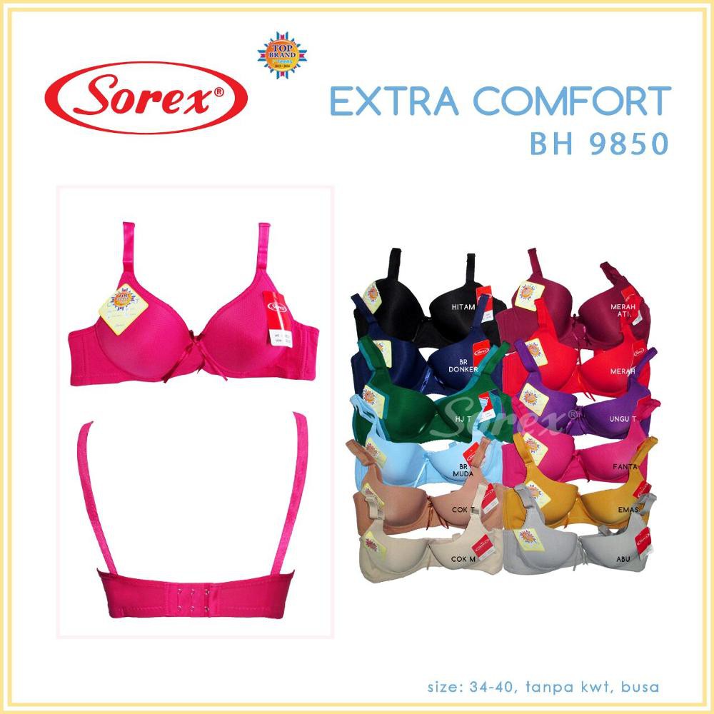 BRA / BH / Be Ha Wanita - BH Tanpa Kawat Merk Sorex Extra Comfort 9850