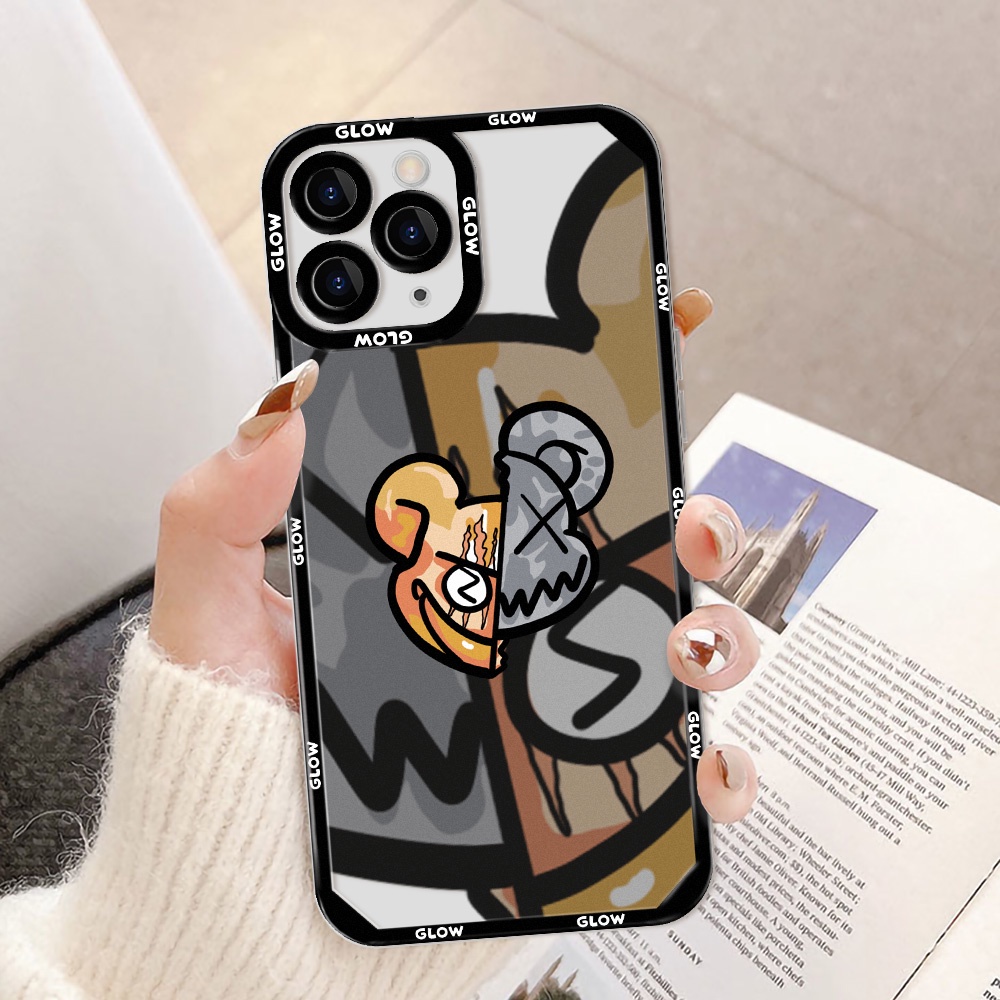 Soft Case TPU Motif Kartun Angel Eyes Untuk iPhone 11 12 13 Pro Max XR X XS Max 7 8 Plus 12 13 Mini SE 2020 SE 2022