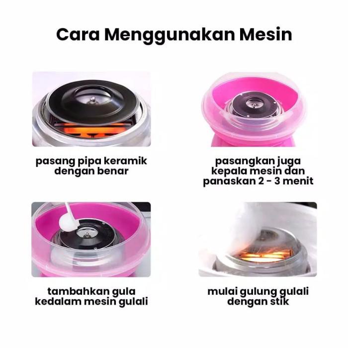 Myeon Mesin Gulali Kapas Cotton Candy Maker Machine Alat Pembuat Arum Manis
