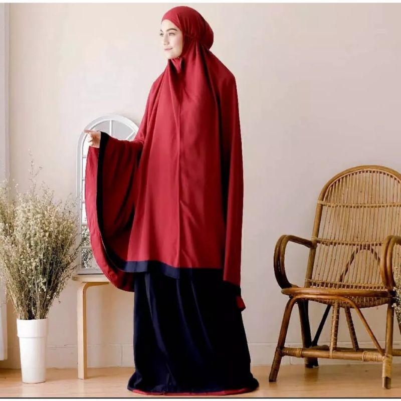 MUKENA DEWASA RAYON KOMBINASI MUKENA RAYON POLOS MUKENA DEWASA JUMBO