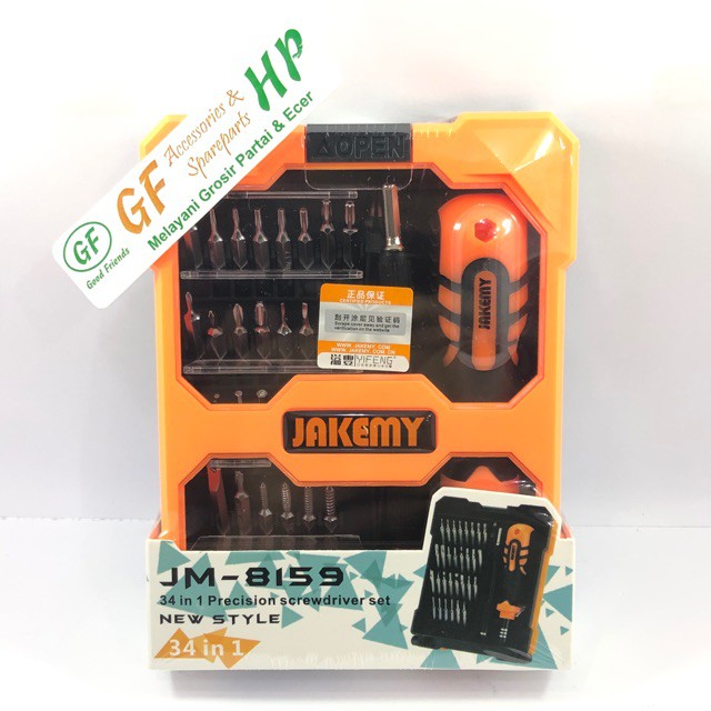 lion king Obeng Set Jakemy JM-8159 34 in 1 / JM8159 Jakemy / Tools Jakemy / Alat Service Hp /