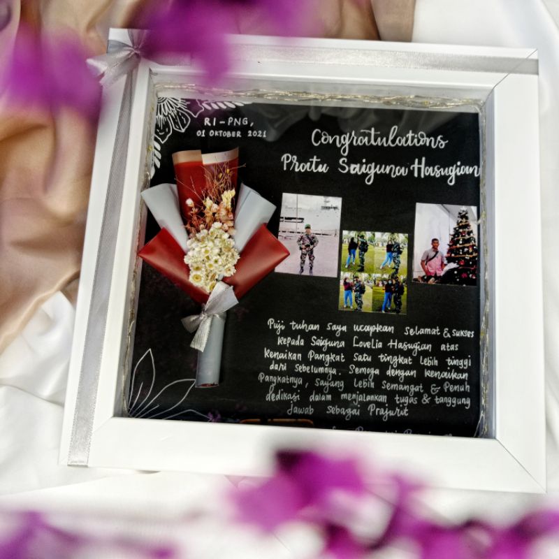 Kado | Kado wisuda | Kado wedding | 3D Frame
