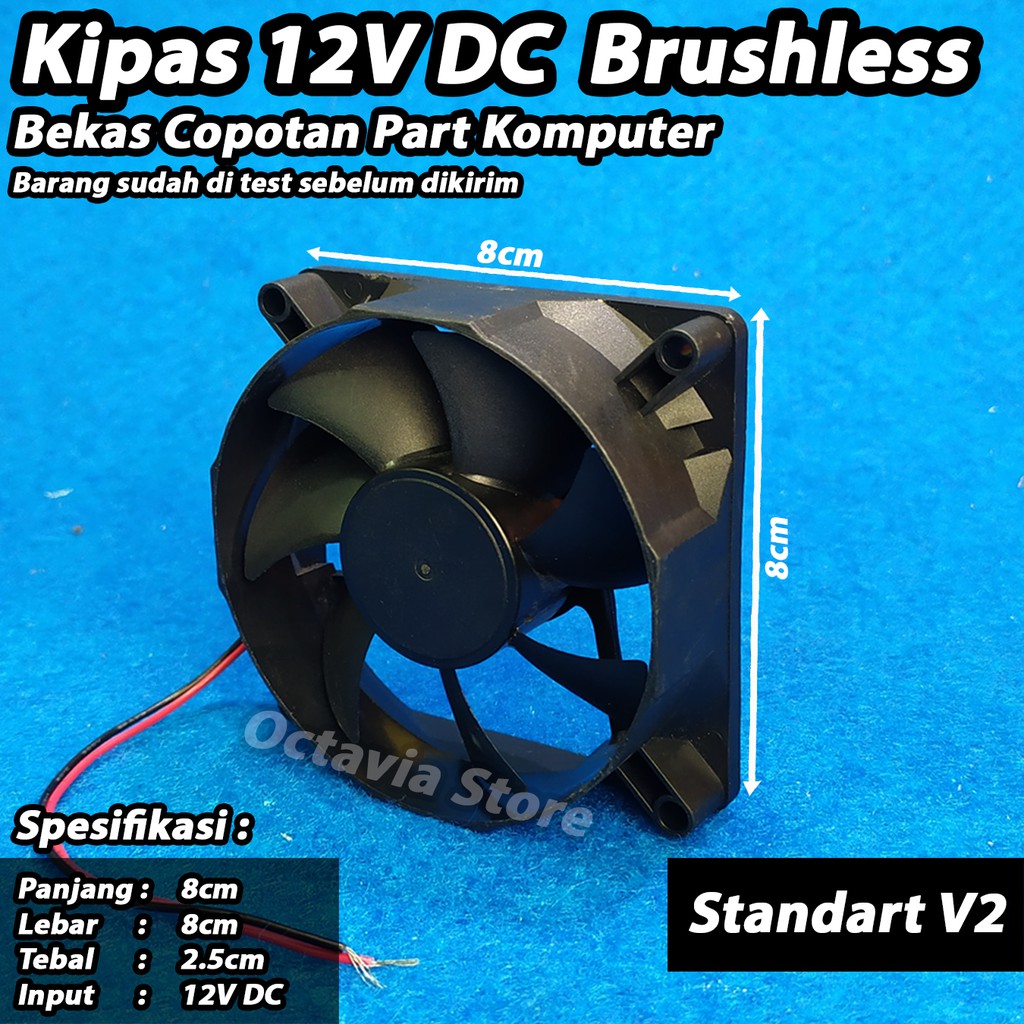 paket 10pcs Kipas Fan Pendingin DC 12V V2