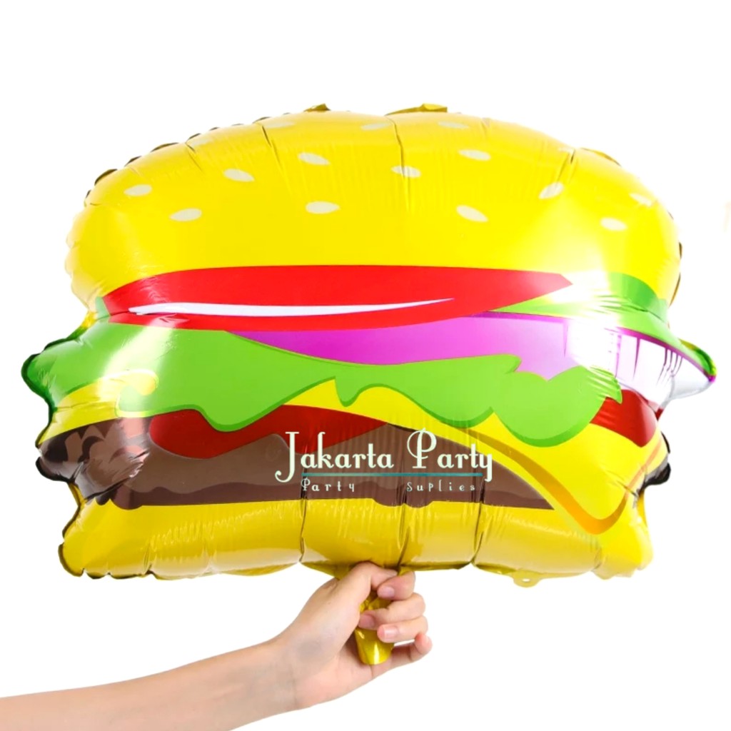 Balon Foil Hamburger / Balon Hamburger / Balon Hamburger Jumbo