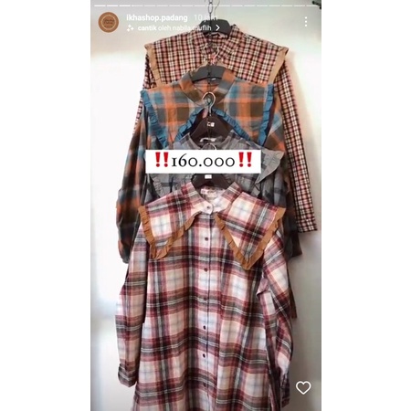 Tunik kemeja brand HMF