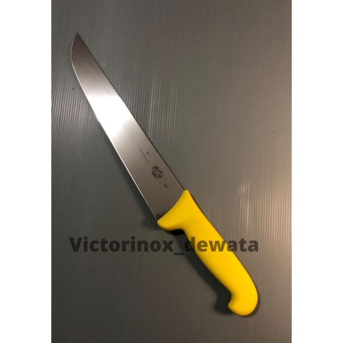 Victorinox butcher knife/ pisau sembelih 26 cm yellow fibrox 5.5208.26