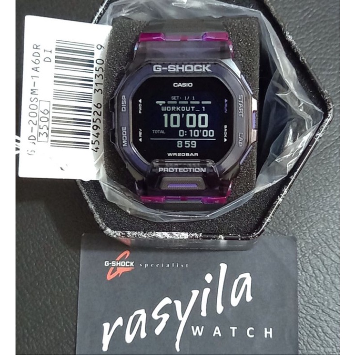 Casio G-Shock GShock GBD 200 / GBD 200SM / GBD200SM - 1A6DR / 1A6 Black Purple