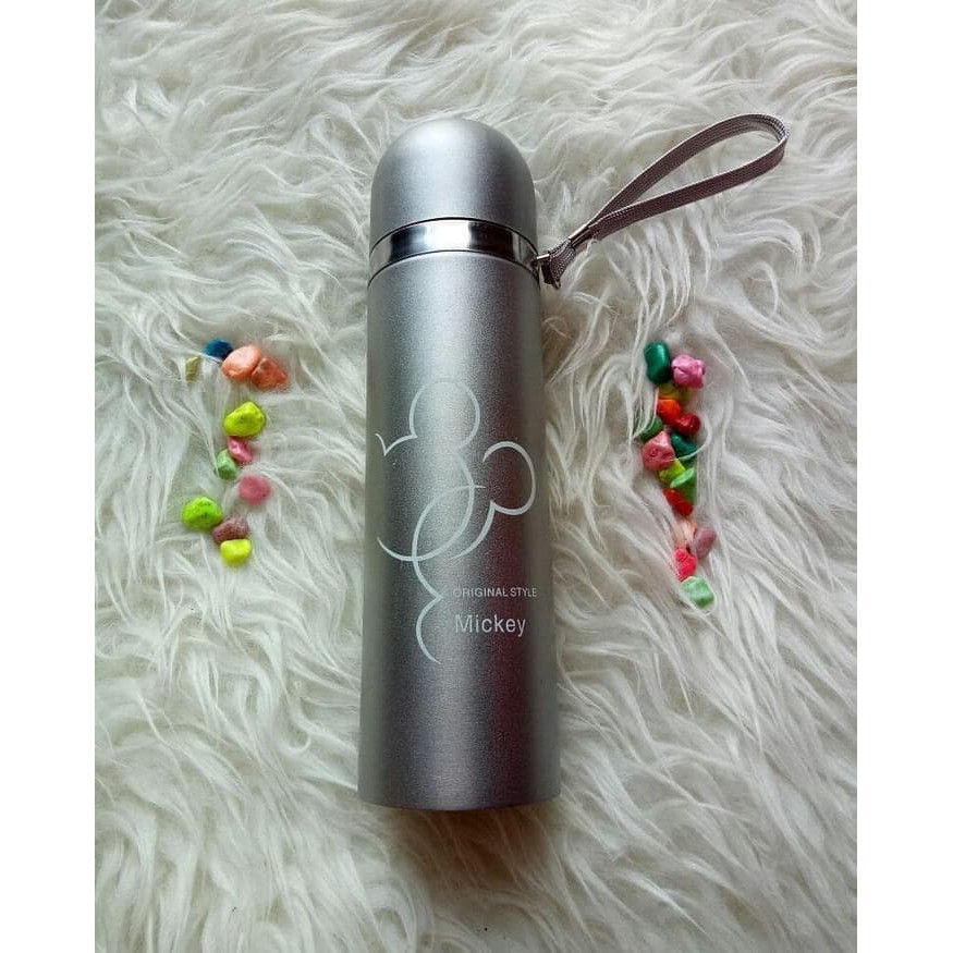 Termos mini Stainless Stell Thermos Panas Dingin Karakter Micky Mouse