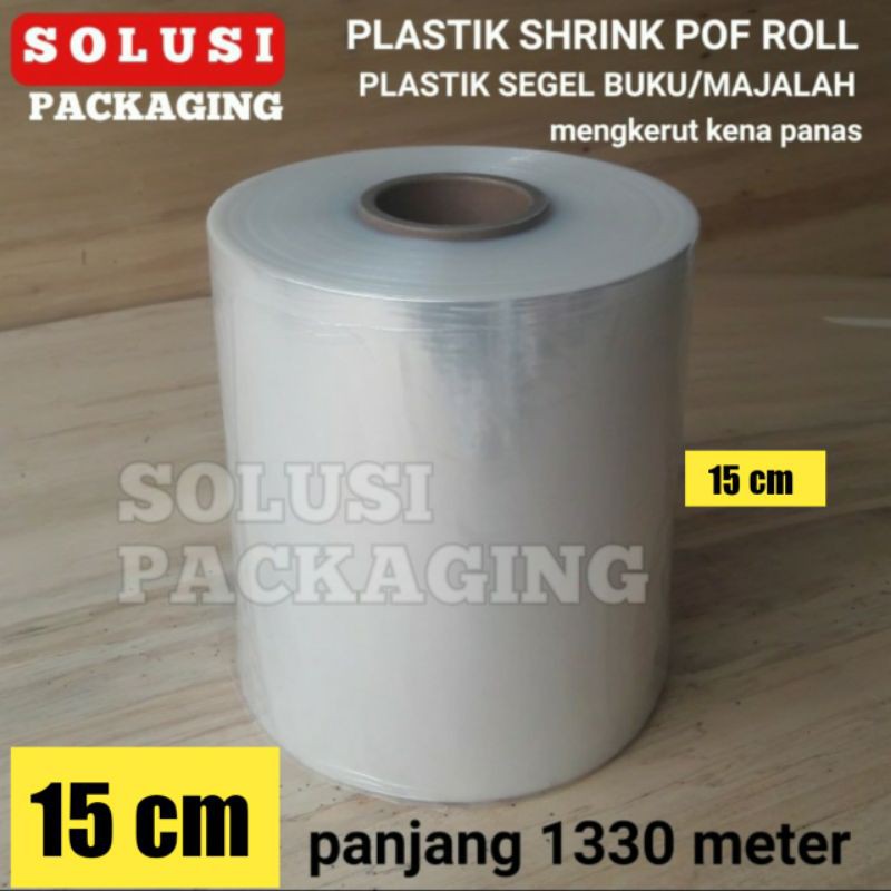 

PLASTIK SHRINK POF 15CM 1332 METER | SEGEL BUKU WRAP BUNGKUS PARCEL
