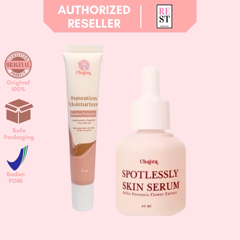 RESTBEAUTY - Chaiza Spotlessly Skin Serum ll Chaiza Sunsation Moisturizer Sunscreen BPOM