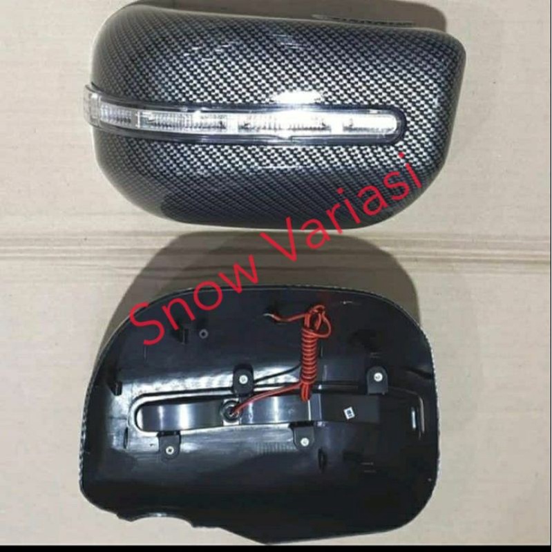 Cover Spion Agya Ayla All New Avanza Xenia 2012 2016 Carbon Model Ganti LED