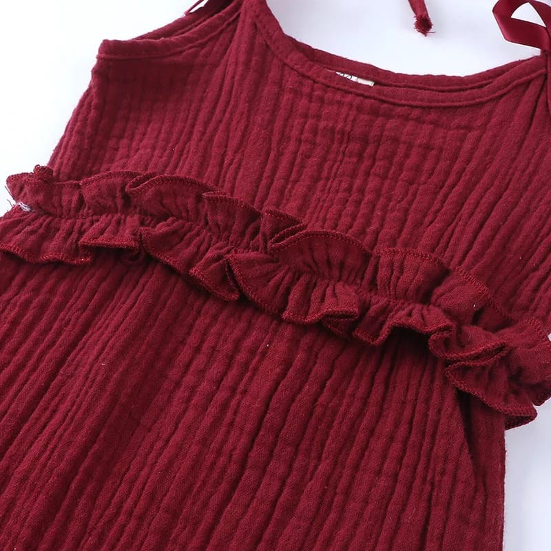 Kalila Cadella Jumpsuit Baju Anak Perempuan / Bahan Katun Cringkle
