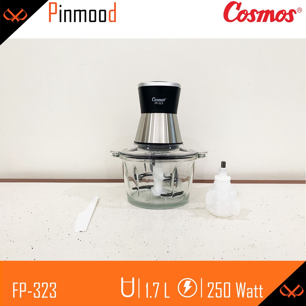 COSMOS FOOD PROCESSOR BLENDER FP-323 FP323 1,7 L LOW WATT MURAH PELUMAT CHOPPER DAGING ICE CRUSHER BLADE PENGHANCUR ES KACA KUPAS BAWANG