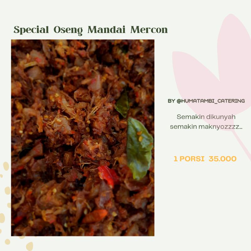 

Oseng Mandai Mercon