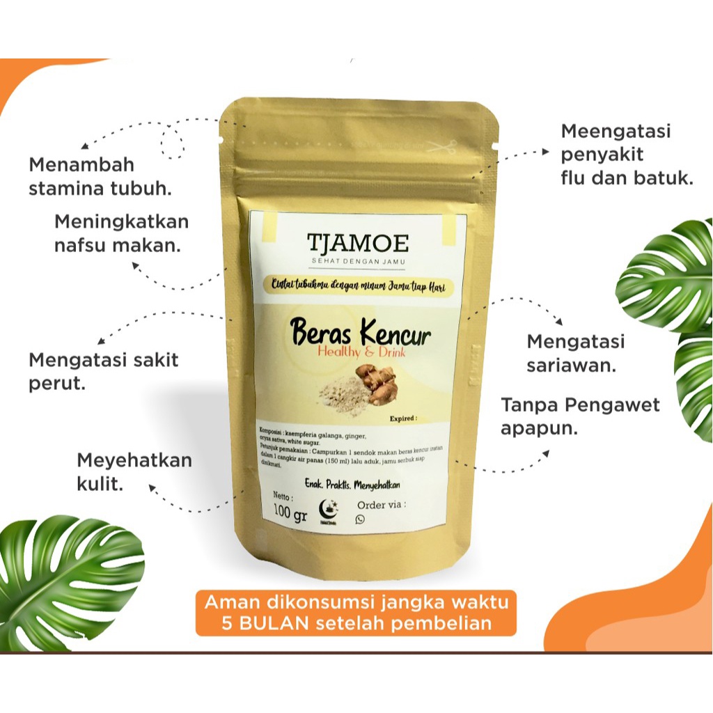 

TJAMOE SERBUK BERAS KENCUR INSTAN 100 GRAM (8X PEMAKAIAN)