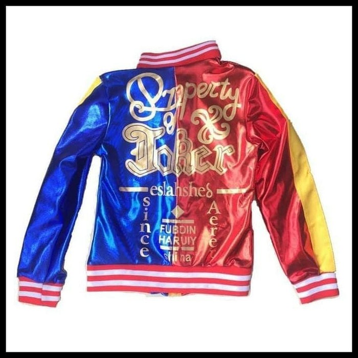 Kostum Anak Harley Quinn Baju Superhero Setelan Jaket Paket Cosplay Costume Import