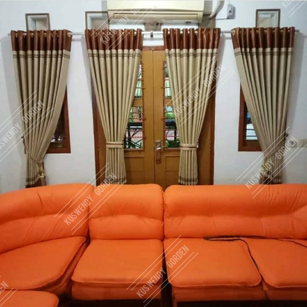 Gorden Blackout Flat 150 x 250 cm Tinggi 2.5 meter Hordeng Jendela Pintu Tirai Minimalis