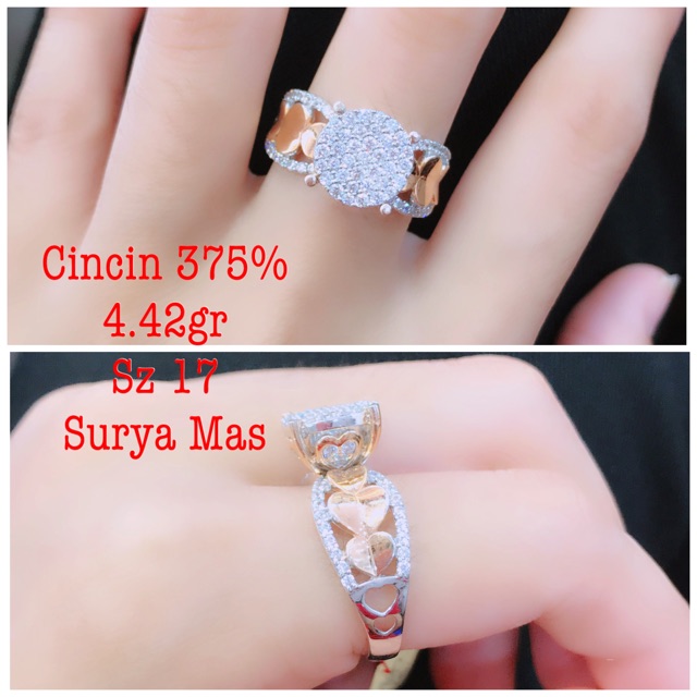 Cincin koin emas asli 375%