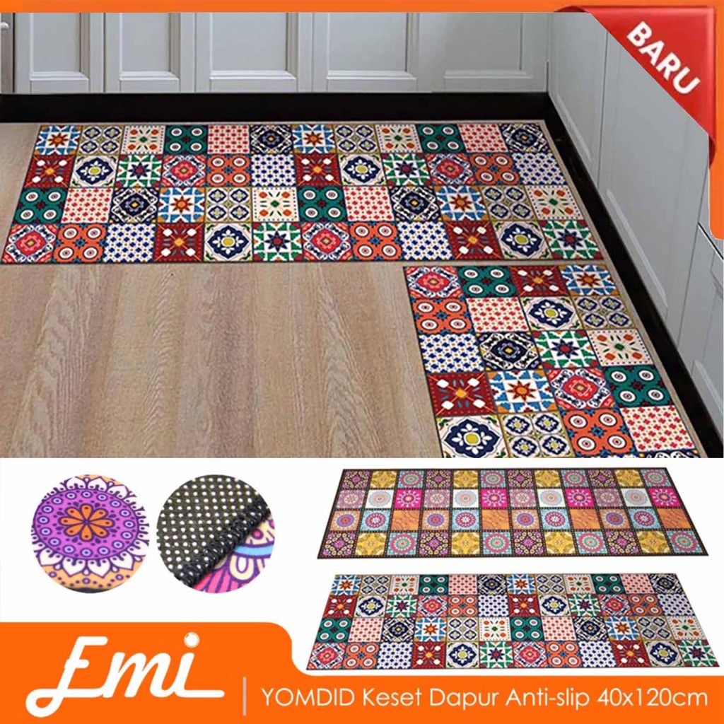 Yomdid Keset Dapur Anti-slip Living Room Kitchen Balcony Rug