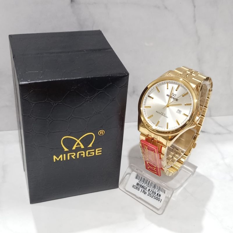 (Toko Ricoh) Jam Tangan Mirage 8709 Original Free Box