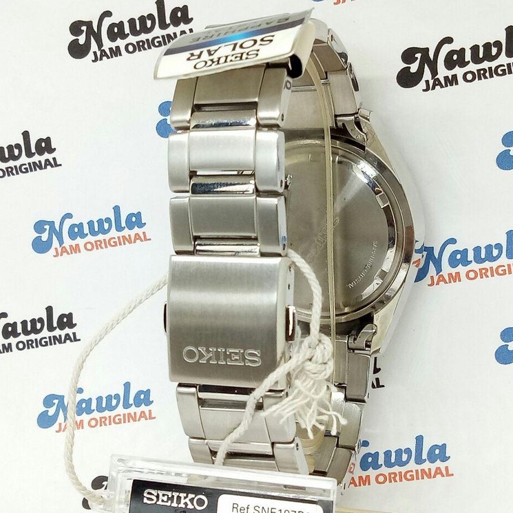 Seiko Criteria SNE197P1 Solar White Sapphire - Jam Tangan Pria Sne197