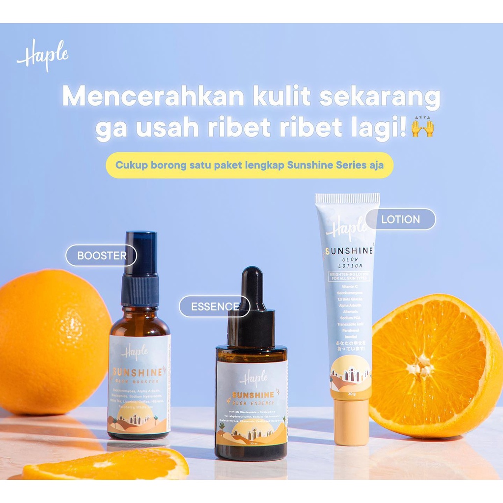 Haple Sunshine Glow Series Booster/Essence/Lotion (30gr/30ml)