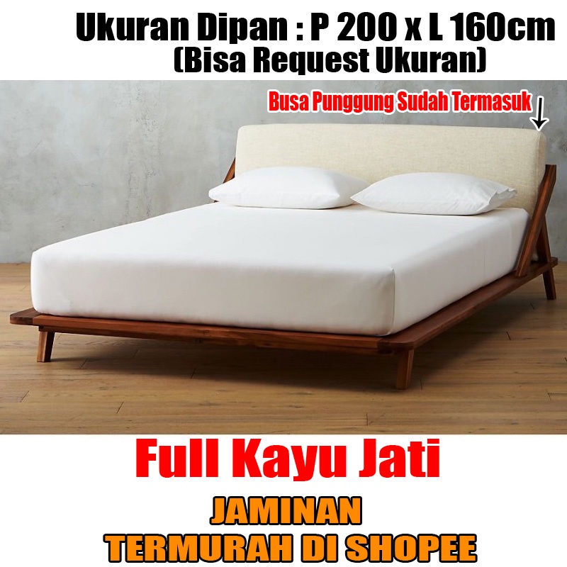 Tempat tidur, dipan, ranjang, Divan Lesehan Minimalis Kayu Jati Mulus