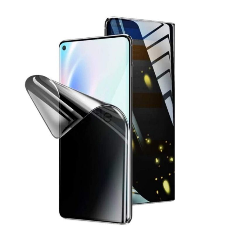 Oppo Reno 6 4G / 6 5G / 6 Pro Anti Gores Hydrogel Spy Privacy Matte Screen Guard Protector Plastik Jelly Lentur Anti Gores Tidak Terlihat Dari Samping
