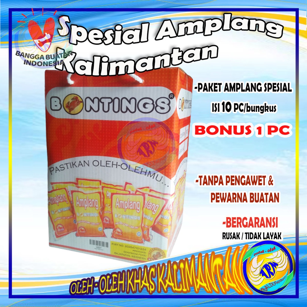 

Kerupuk amplang spesial asli kalimantan krupuk ikan tenggiri oleh oleh khas kalimantan balikpapan