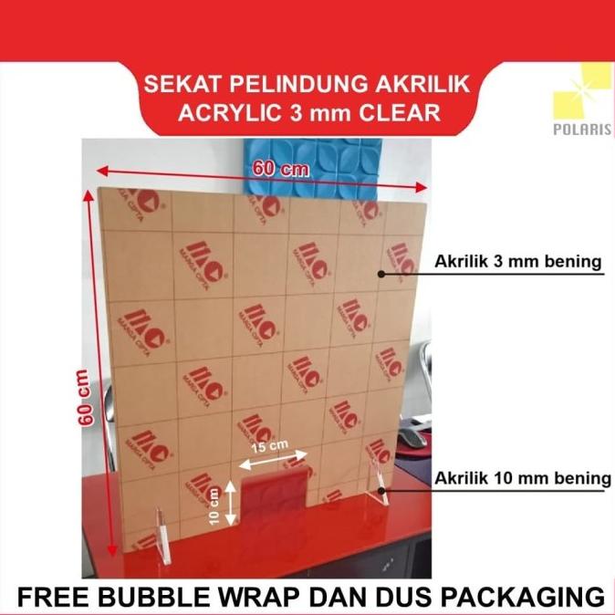 

Pembatas Meja Akrilik/Divider Acrylic