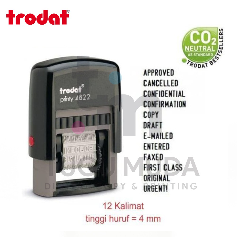 

Trodat Printy 4822 Text Dial A Phrase - Stempel Frasa Otomatis