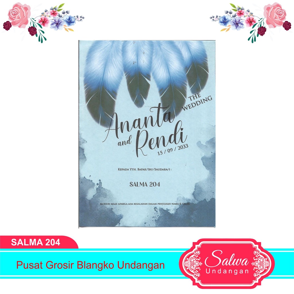 Blangko Undangan Salma 204 Harga Murah