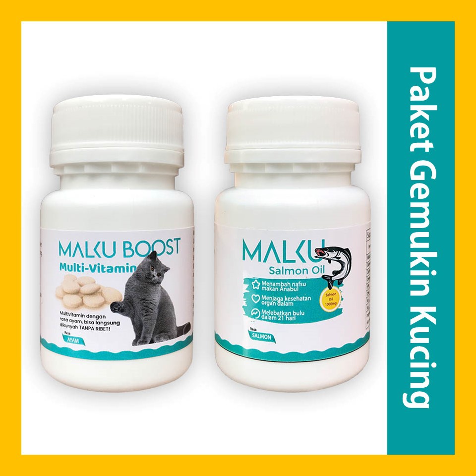 Paket MALKU Imunitas &amp; Bulu Kucing Lebat - MALKU Vitamin