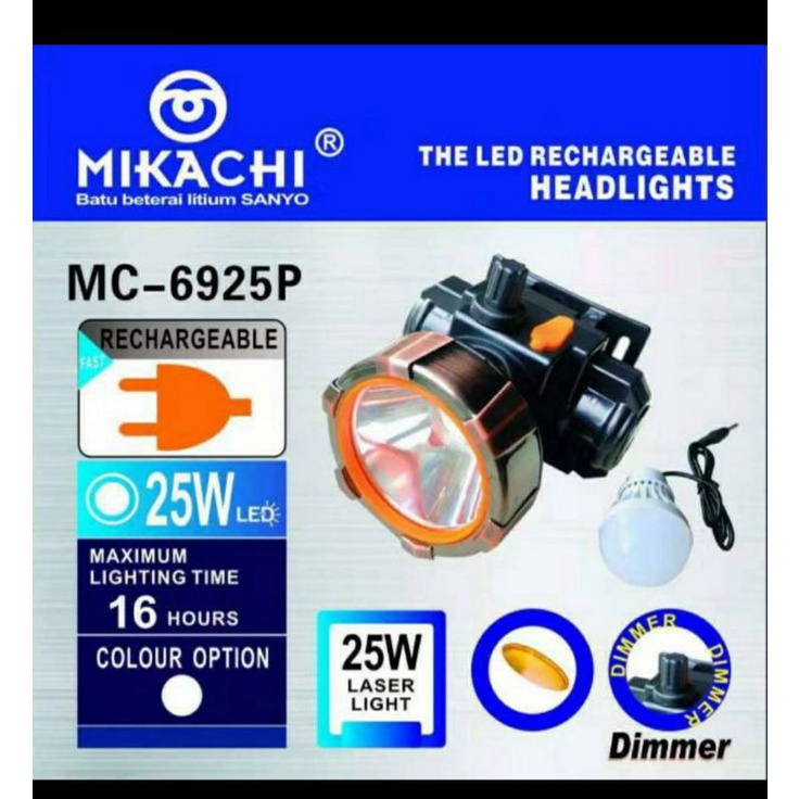 Senter Kepala Mikachi MC 6925 P