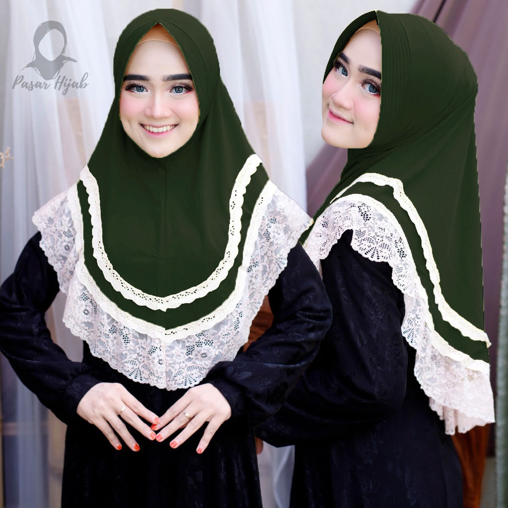 Jilbab Instan Cleo Hijab Instan Jersey Premium Kerudung Bergo Pasar Hija'b