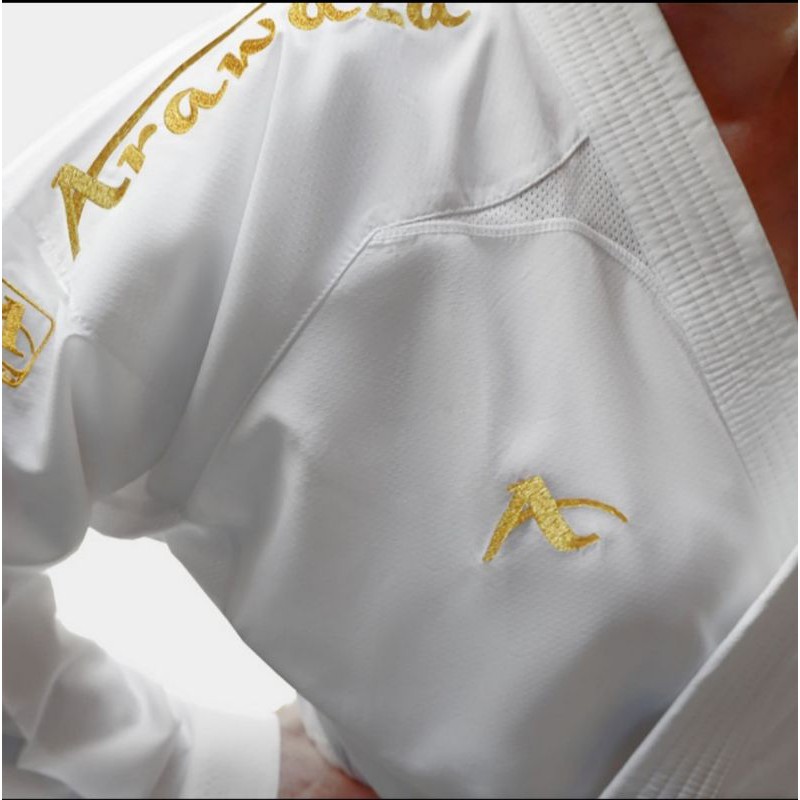 BAJU KARATE ARAWAZA ONYX ZERO GRAVITY GOLD SERIES WKF APPROVED