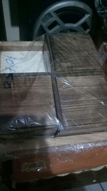 Gustinsri Nampan Kayu Unik Baki Kotak Seserahan Hantaran Pernikahan Kayu Jati Belanda Alat Dapur