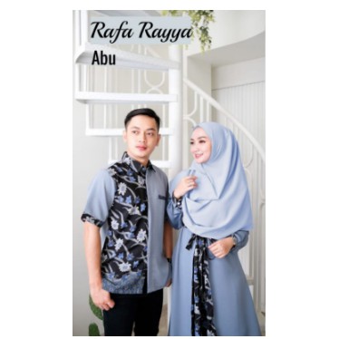 Modern.. Baju Muslim Gamis Rafa Batik Couple