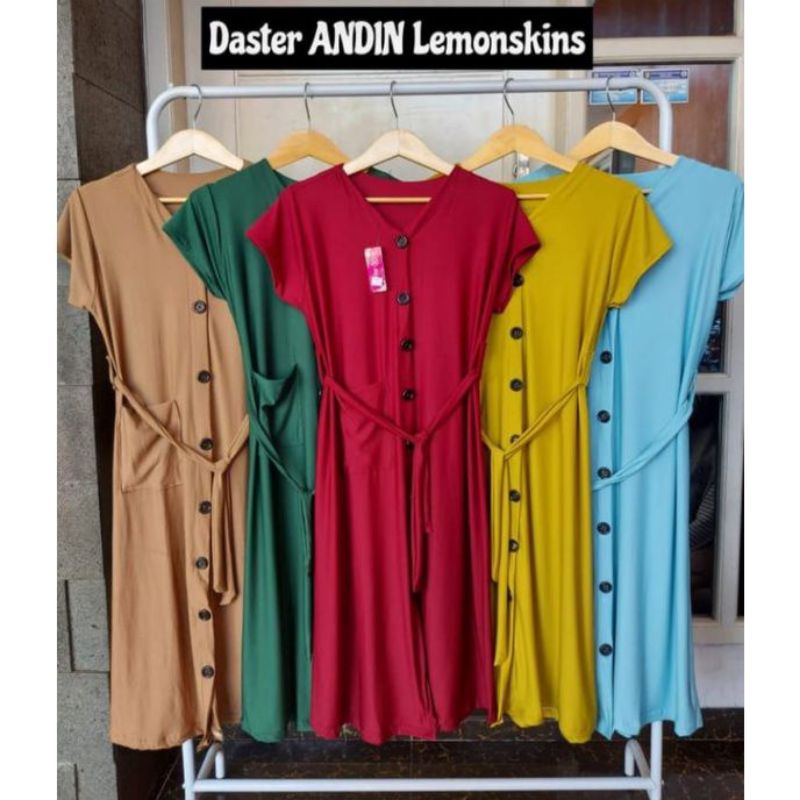 PROMO KEKINIAN Daster busui ANDINE dam CENTINI lemonskin | busui | termurah | kancing | adem dan nya