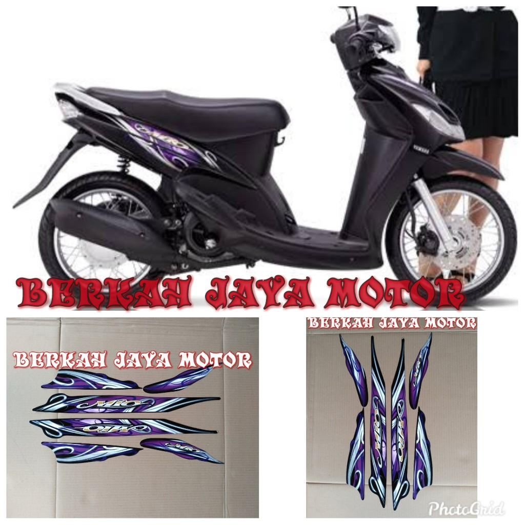 STIKER BODY STRIPING MIO SPORTY 2011 BODY FULL HITAM