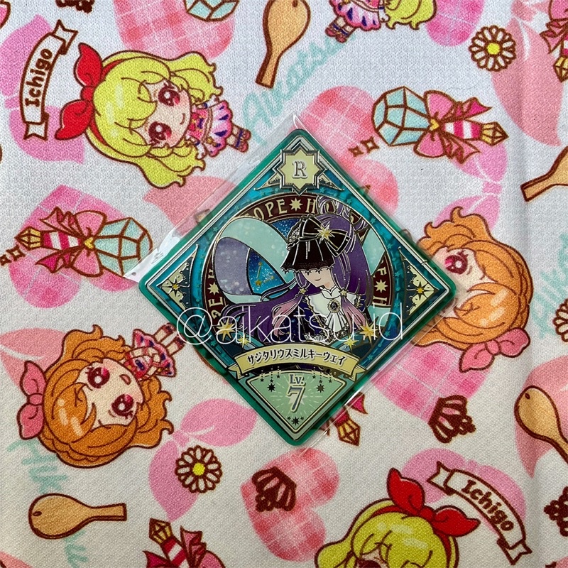 Kartu Swing Aikatsu Planet Rare Promo Sagitarius Milkyway